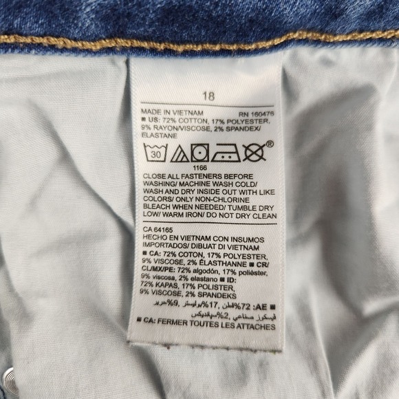 Old Navy Rockstar Super Skinny Low Rise Medium Wash Jeans Womens 18 - Picture 7 of 8